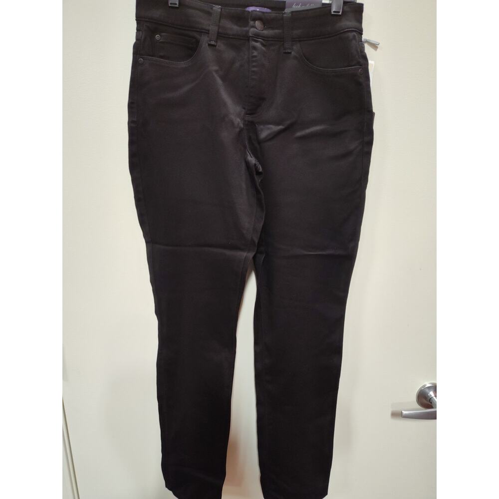 NYDJ Alina Legging Jeans Womens Size 8 Stretch Lift Tuck Mid-Rise in Black